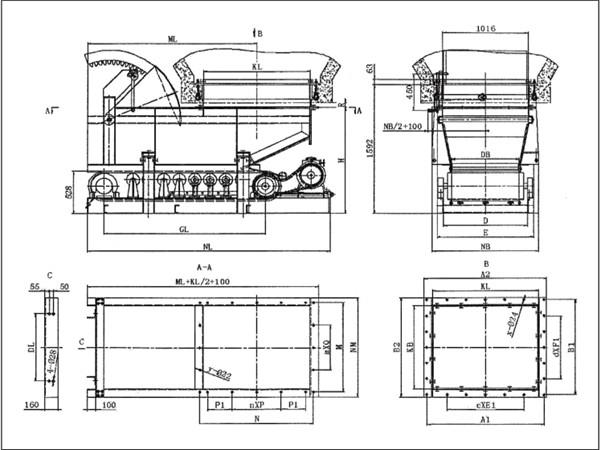 扇形閥門(mén)帶式（甲帶）給料機(jī)的承載能力較強(qiáng)、噪音低、整機(jī)使用壽命長(zhǎng)