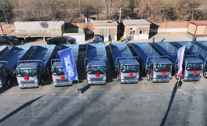 徐工輕卡新能源運(yùn)輸車(chē)批量交付山東客戶(hù)